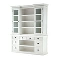 thumbnail image 4 of Novasolo Home Decorative Library Hutch with Basket Set - White, 4 of 7