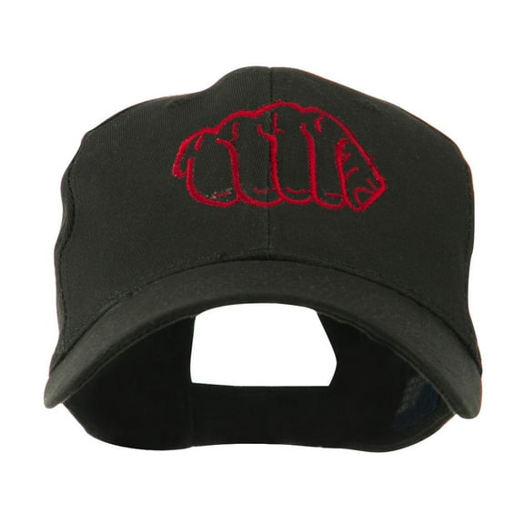Karate Fist Sports Embroidered Cap - Black OSFM