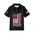 thumbnail image 6 of CCRFTGI Polo Shirts for Kids Girls Size 10-12 Patriotic Shirt We The People Polo Shirts School Uniform Athletic Sport Print Lapel Button Collared Polo Summer Tops Black 12-13 Years, 6 of 7