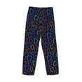 thumbnail image 5 of Xecao Colored Hearts Men's Straight Lounge Pajama Pants: The Ultimate in Comfortable Sleepwear, 5 of 9