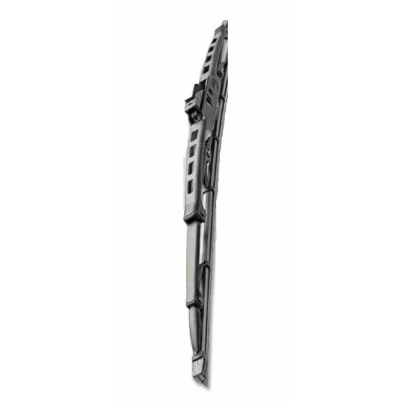 Hella Windshield Wiper Blade 858083261 26 Inch; Conventional Style; Steel Frame; Natural Rubber Blade; Black; Standard; Single; With Pre Attached Universal Adapter; For J-Hook Applications