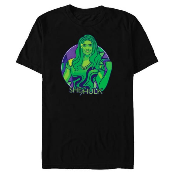 Marvel Studios She Hulk In Action - Short Sleeve Blended T-Shirt for Adults - Customized-Black