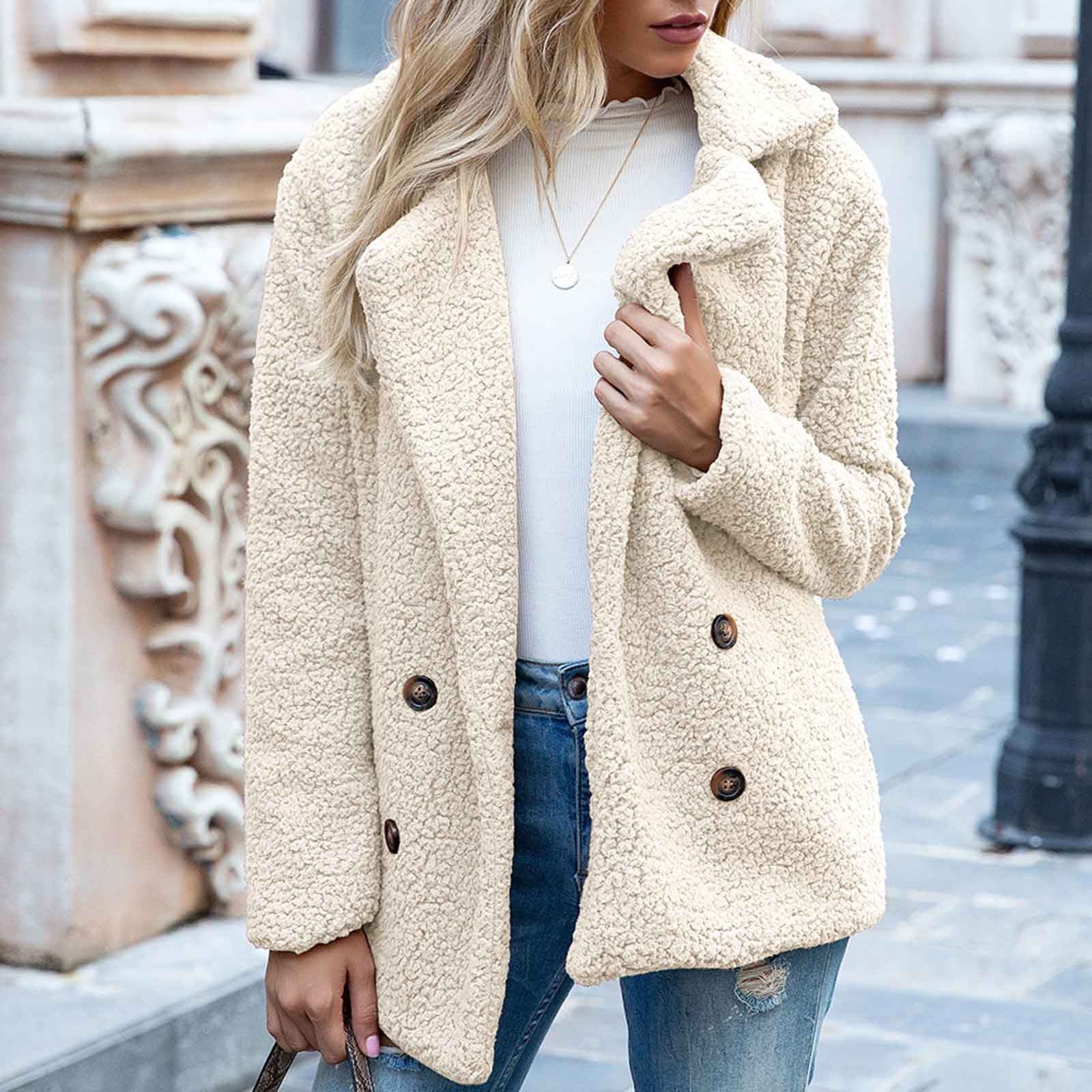 Warm Jacket Winter Solid Turn Coat Down 