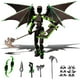thumbnail image 1 of MIGESS (Assembly Completed) T13 Action Figure Set,Dummy 13,Articulated Robot with Demon Wings, Titan 13 Robot Action Figure 3D Printed robo 13 Action Figure Articulated(Green Black), 1 of 5
