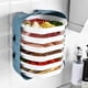 thumbnail image 4 of Bandeja de almacenamiento de vajilla superponible de varias capas para estante organizador de cocina azul blanco 6 capas, 4 of 8