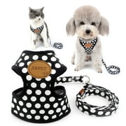 SELMAI Soft Mesh Pet Harness and Leash Set for Small Dogs Cats Puppy Comfort Padded Vest No Pull Escape-proof