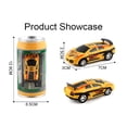 thumbnail image 2 of Electric Can Light Remote Control Car Mini Cans Wireless Remote Control Car Racing Toy Car  Birthday Gifts for Boys & Toys，Creative Coke can Pocket Racing, 2 of 10