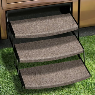 CICMOD RV Step Rugs Cover 3 Pack Non-Slip Indoor Stair Pads (Gray, 18 Inch)