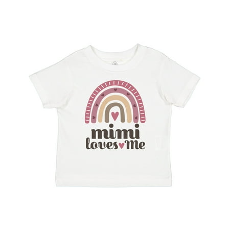 

Inktastic Mimi Loves Me Grandchild Rainbow Gift Toddler Toddler Girl T-Shirt
