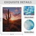 thumbnail image 3 of Diamond Art Kit for Adults, Cactus Desert Sunset Serenity Diamond Painting for Adults Beginners, DIY Diamond Art Painting Kits, 5D Diamond Painting Crafts for Home Decor 12x16 Frameless, 3 of 7