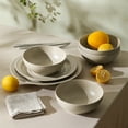 thumbnail image 6 of Stone Lain Orbit 12-Piece Dinnerware Set Stoneware, Beige, 6 of 6