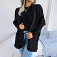 thumbnail image 4 of Vedolay Womens Cardigan Sweaters 2023 Fall Winter Fashion Clothes Classy Open Front Knit Coatigan Black,XL, 4 of 5
