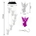 thumbnail image 2 of Syenll Solar Angel Wind Chime, Color Changing Solar Hanging Wind Chime with Hook for Garden Patio, Birthday for Mom, 2 of 8