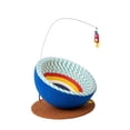 thumbnail image 3 of Rascador para gatos, tapete rascador portátil, protector de muebles, almohadilla rascadora con pelota de juguete interactiva para descansar, entrenar, 3 of 8