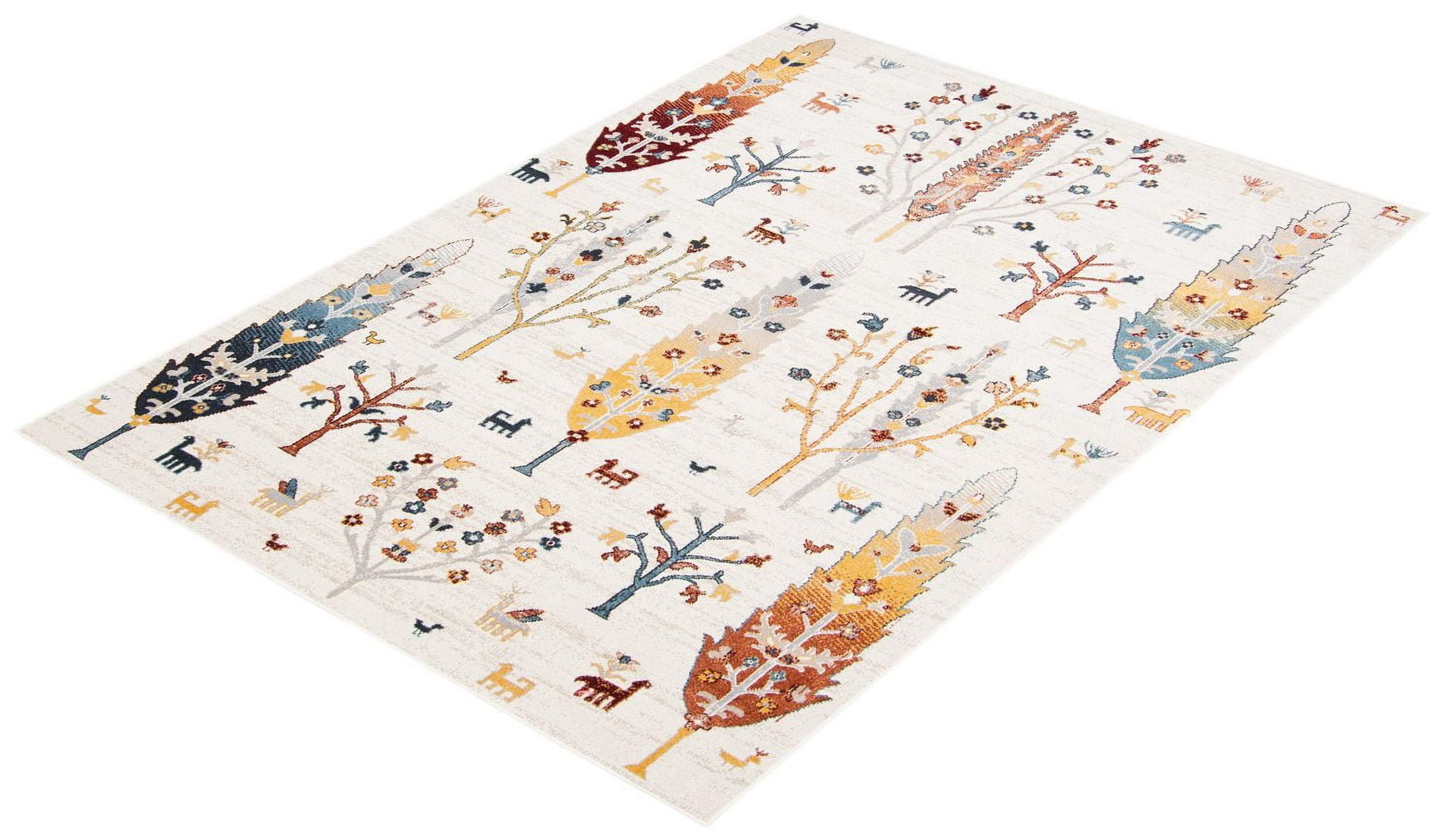 ECARPET Washable Boho Chic Area Rug for Bedroom, Living Room