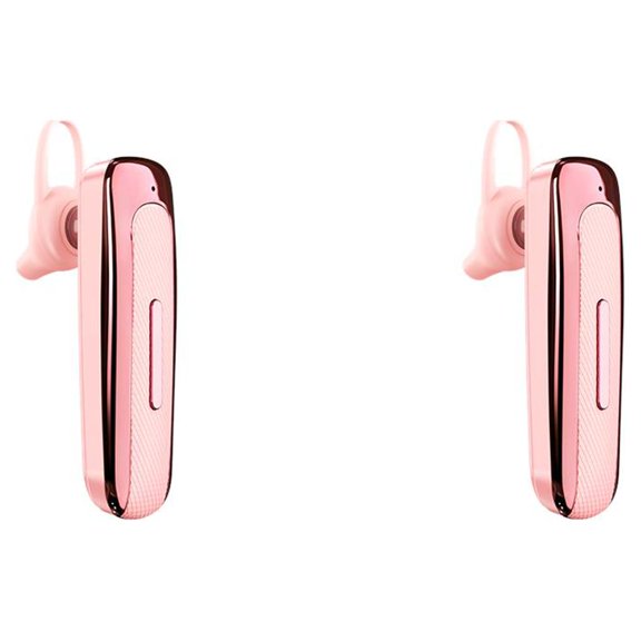 Injueey Auriculares compatibles con Bluetooth Estéreo inalámbrico Cancelación de ruido Auriculares con gancho Manos libres Teléfonos Oro rosa 2Conjunto