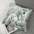 thumbnail image 7 of Polar Bear Throw Pillow Covers,Polar Bear Printed Cushion Covers for Kids Boys Girls Adult,Polar Bear Family Pillow Covers,Cute Animal Decorative Pillow Covers White, 7 of 7