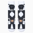 thumbnail image 2 of ODD SOX – Black Ranger 360 – Novelty Crew Socks – Size Large – Men's 8–12 / Women's 9.5–13.5 – Tv, 2 of 6