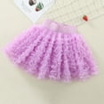 thumbnail image 2 of Daznico Girls' Solid Tutu Skirt – Versatile Pleated Petticoat for Everyday & Party,Mardi Gras Clothing,Mardi Gras Skirt,130, 2 of 3