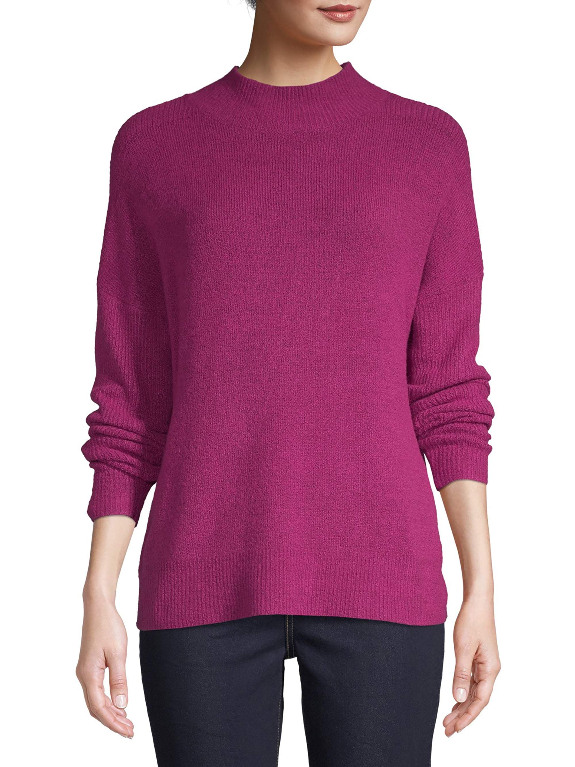 Time and Tru Women's Drop Shoulder Mock 