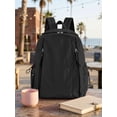 thumbnail image 5 of Gustave Nylon Backpack Purse for Women, Multi-Pocket Lightweight 14" Laptop Travel Backpack Casual Daypack for Daily Work College(Black), 5 of 8