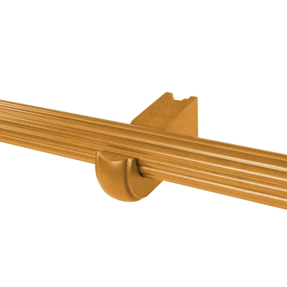 Mix & Match Wood Single / Double Curtain Rod Bracket White (3-Pack) Double Bracket White Finish