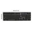 thumbnail image 2 of BotaniNest Clavier Sans Fil et Combo Conception Ergonomique Fonctionnement Silencieux Récepteur USB 2.4 Compatible avec Windows, 2 of 6