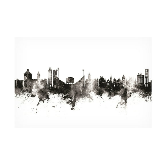 Michael Tompsett 'Lawrence Kansas Skyline' Canvas Art