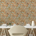 thumbnail image 2 of Ambesonne Vintage Peel & Stick Wallpaper for Home, Leaves Sea Buckthorn Berry, 13"x100", Dark Orange Pale Green, 2 of 5
