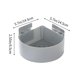 thumbnail image 3 of Estante para baño sin taladro, organizador colgante para ducha | Canasta ahorradora de espacio | Plástico | Diseño giratorio | Compatible con barra de ducha | Caddy moderno para baño | 1 pieza, 3 of 6