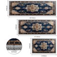 thumbnail image 3 of IsecretJoy Non Slip Kitchen Rugs Sets of 3, Washable Kitchen Mats for Floor Waterproof & Stain Resistant Runner Rug for Kitchen, Laundry Room, Hallway, 3 of 11