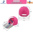 thumbnail image 7 of Universal Little Hat for Girls Ages 3-6, Trolls Poppy Kids Baseball Cap, 7 of 7