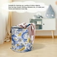 thumbnail image 6 of 50L Large Capacity Foldable Elastic Storage Basket Laundry Basket Detailed Painting, 6 of 7