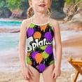 thumbnail image 2 of Splatoon Girls Swimsuits One Piece Bathing Suit Cute Toddler Kids Pool Beach Swimwear Quick Dry 3-8 Years, 2 of 6