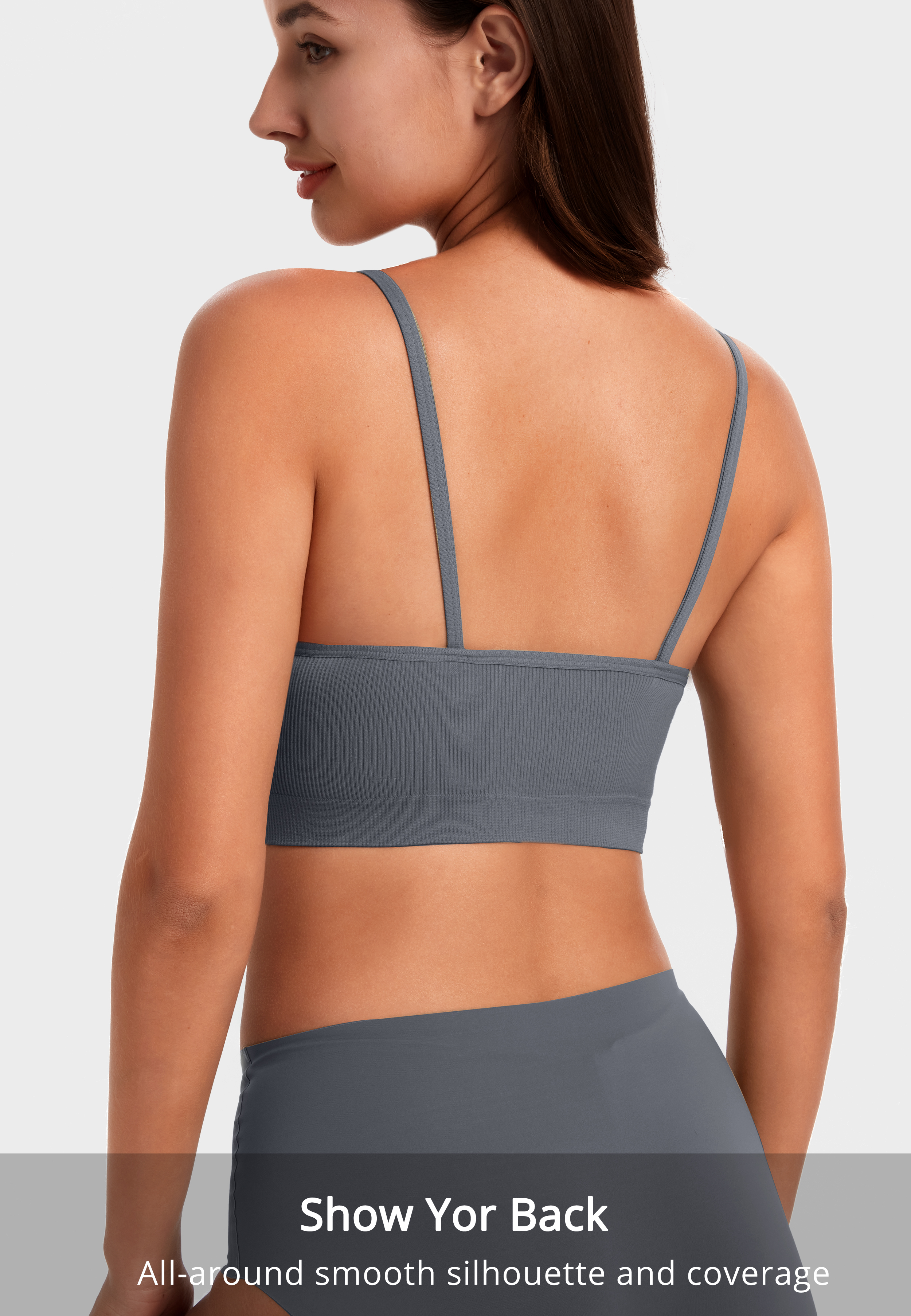 HBlife Women's Seamless Sports Cami Bra 4-Pack photo 6