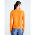 thumbnail image 3 of Free Assembly Women's and Women's Plus Cashmere Sweater with Long Sleeves, Sizes XS-4X, 3 of 5