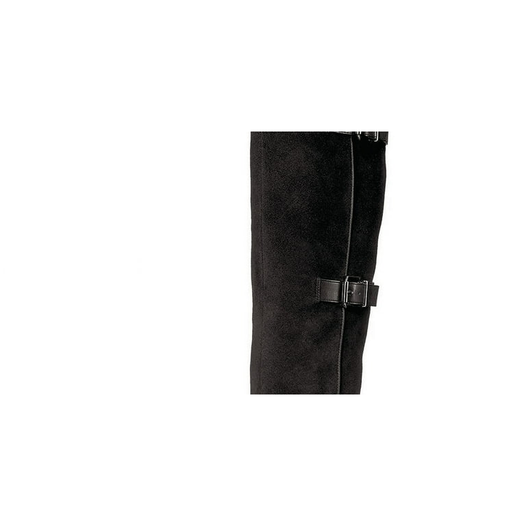 Franco Sarto Women s Knoll Suede Closed Toe Knee High Fashion Boots Black Size 5.5 M