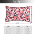 thumbnail image 2 of Fotbe Japanese Cherry Blossoms Funda de Almohada Decorativa Estilo Occidental, Lujo en Algodón, Fundas para Almohadas King, Cojín Estampado para Decoración del Hogar-14"x20", 2 of 6