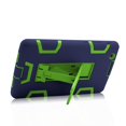 thumbnail image 5 of Mignova Heavy Duty rugged impact Hybrid Case with Build In Kickstand Protective Case For LG G Pad X 8.0 / LG GPad III 3 8.0 Inch Tablet + Screen Protector Film and stylus pen (Navy Blue / Green), 5 of 7