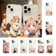 thumbnail image 2 of Funda de teléfono Anime Spy X Family Anya para Iphone 15 11 13 14 Pro Max 7 8 Plus Xr Xs Max Se2020 12mini cubierta transparente, 2 of 5