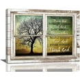thumbnail image 1 of Christian Wall Art Vintage Christian Tree Pictures Wall Decor Inspirational Every Moment Thank God Religious Painting Rustic Farmhouse Canvas Prints Modern Home Artwork for Bedroom Bathroom 16"x12", 1 of 6