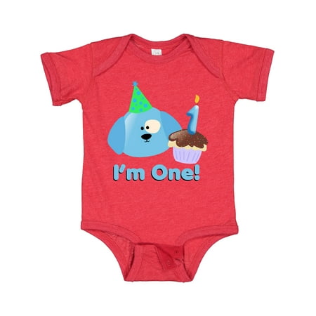 

Inktastic 1st Birthday Puppy Blue Gift Baby Boy Bodysuit