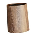 thumbnail image 2 of CoudarTitie Imitation Wood Grain Trash Can Storage Bucket Home Elegant Waste Bin Rubbish Bin M, 2 of 9