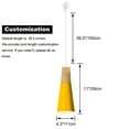 thumbnail image 4 of Kiven H-Type Track Lighting Pendants with φ4.3in Iron Lampshade 3-Light h Track Pendant Lights, Modern H Track Light Pedant for Kitchen Restaurant Hallway, Yellow, 4 of 7