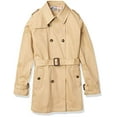 thumbnail image 2 of Veste de Pluie à Double Boutonnage pour Garçons, Tan, 20 US, 2 of 2