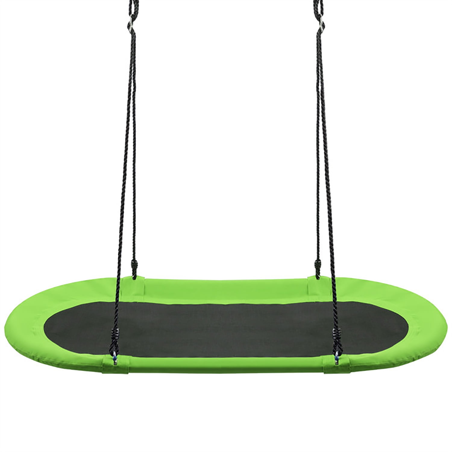 CIPACHO 60" Saucer Surf Outdoor Adjustable Kids Swing Set, Kids Playground for Backyard, Green