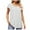 White, variant on Scyoekwg Womens Summer Tops Womens Summer Fashion Comfy Clothes Short Sleeve Tops Ladies Blouses Dressy Casual Loose Women's Shirts Casual