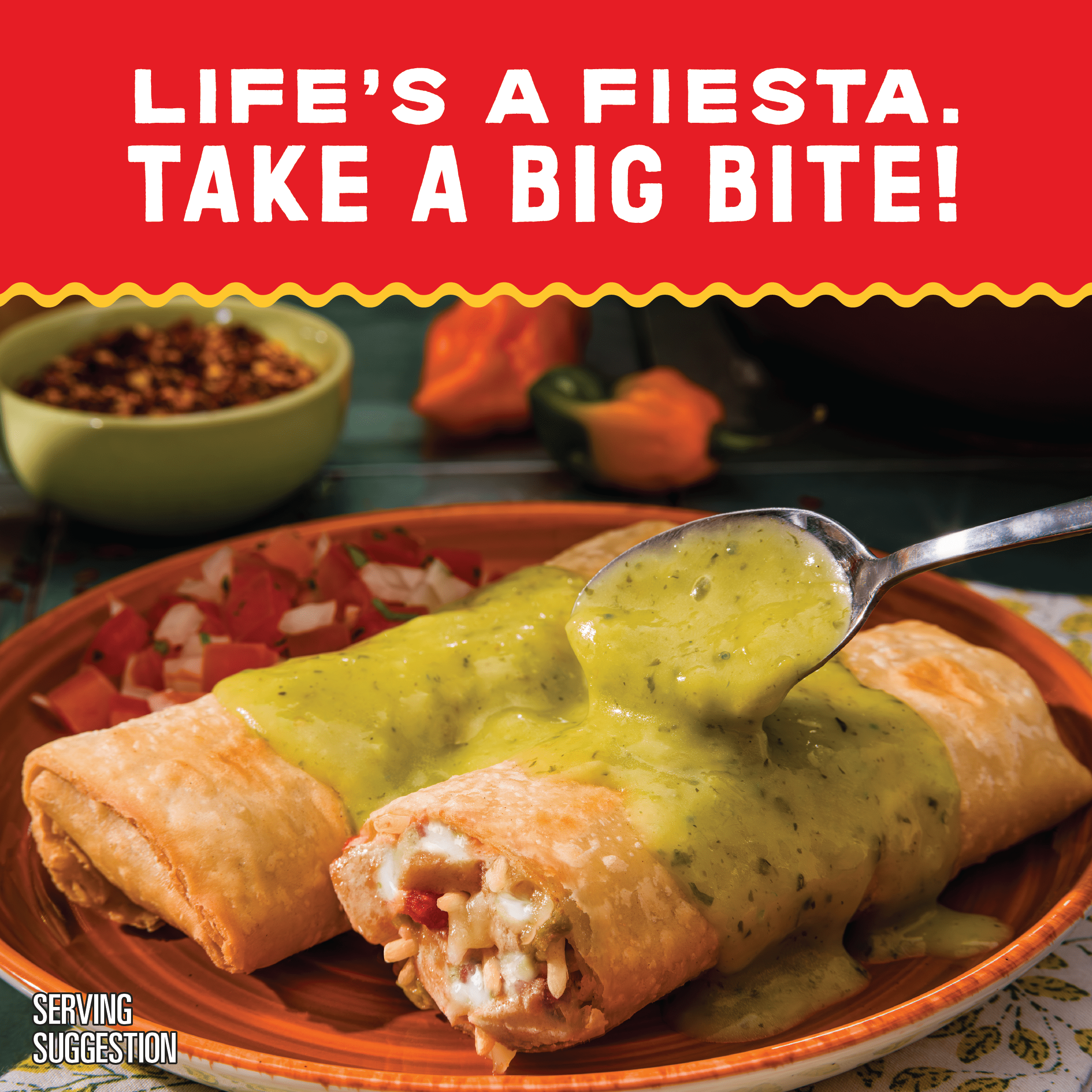 El Monterey Signature Chicken and Cheese Chimichangas, 54 oz, 12 Count (Frozen)