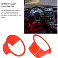thumbnail image 5 of Cubierta impermeable roja para altavoz de coche de 2 piezas, sistema potenciador de altavoz con tapa estriada y almohadilla de protección antideslizante universal roja ultrafina, 5 of 5