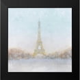 thumbnail image 2 of Fabiano, Marco 12x12 Black Modern Framed Museum Art Print Titled - Eiffel Romance no Couple Turquoise, 2 of 5